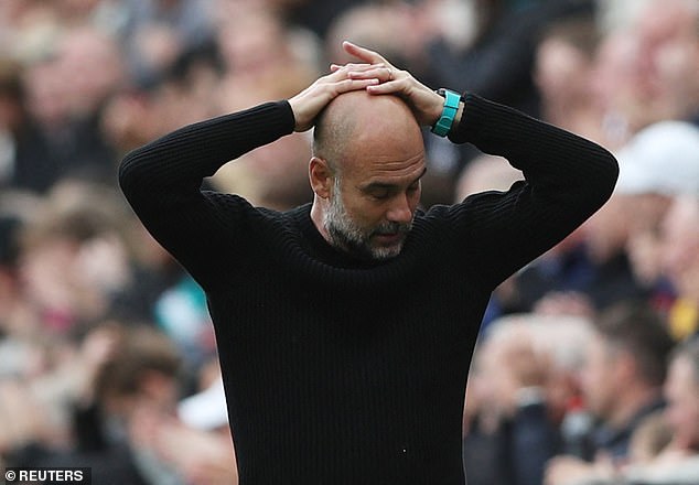 It was a frustrating afternoon for Pep Guardiola, as his team once again dropped points