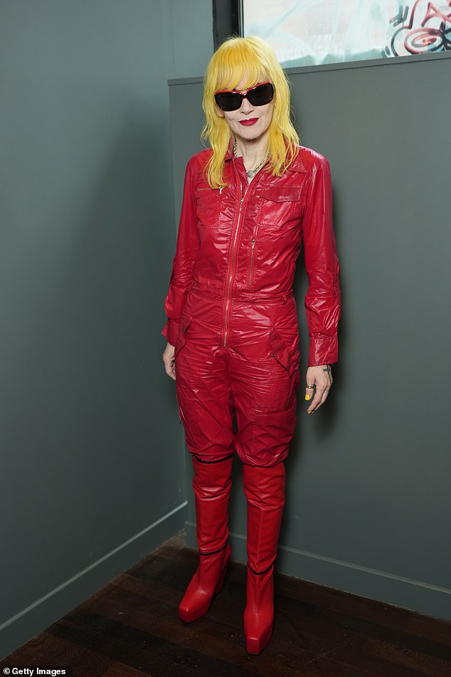 Pam Hogg chose a leather-look model