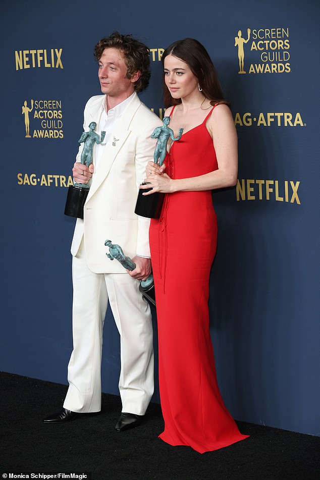 The pair posed at the 2024 SAG Awards in February