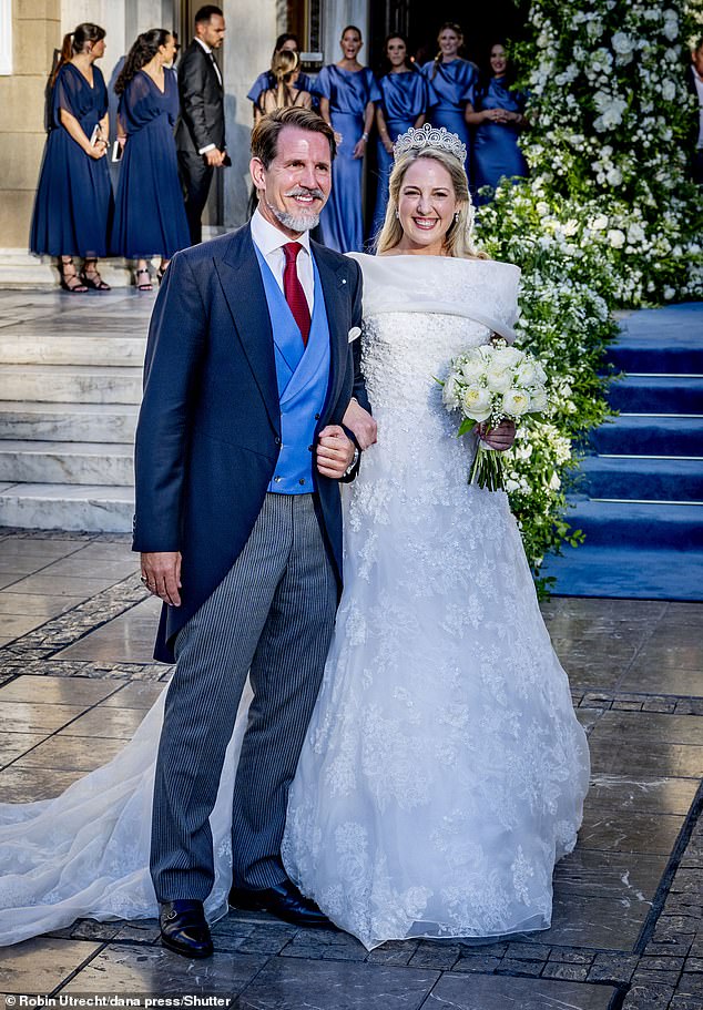 Initially, Princess Theodora and her fiancé, who announced their engagement in November 2018, were supposed to get married on the Greek island of Spetses in 2020. In the photo: Theodora with her brother Crown Prince Pavlos