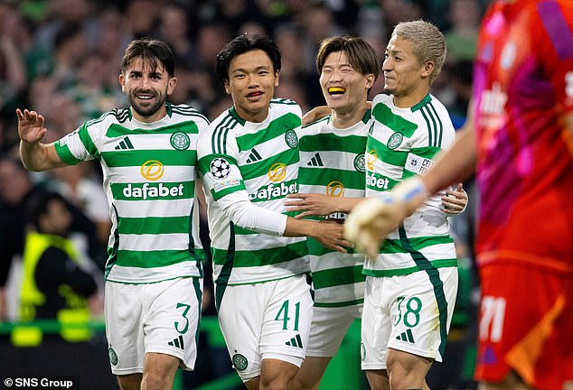 Celtic are well ahead on their second Champions League matchday after a 5-1 win over Slovan Bratislava