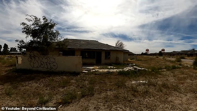 Houses with broken windows and broken doors have been broken into