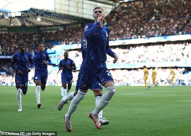 Four-goal scorer Cole Palmer silenced the Brighton fans after completing his hat-trick