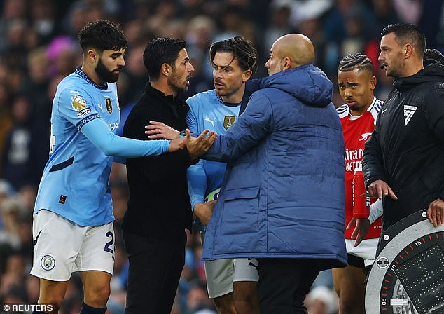 That match, between Arteta's Arsenal and Guardiola's City, was a fiercely competitive encounter