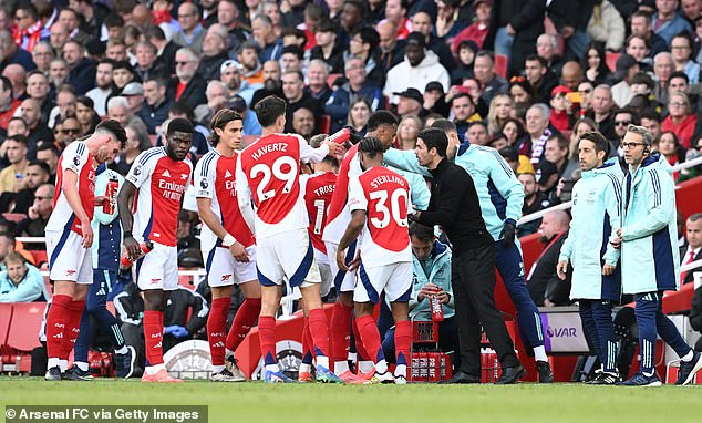 Arteta's Arsenal defeated Leicester City 4-2 at the Emirates Stadium on Saturday afternoon