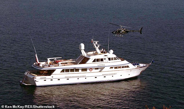 In one of the worst attacks he carried out, Al-Fayed allegedly locked a young woman in the cabin of his yacht for 36 hours (pictured) after sexually assaulting her.