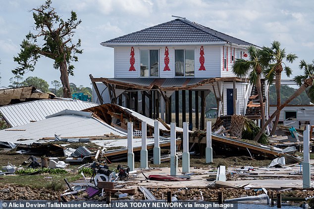 Hurricane Helene tore through a home in Tallahassee