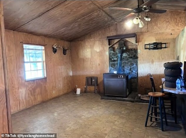 The rest of the video documented the couple's restoration efforts, with before-and-after photos of the cabin