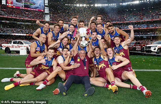 The Brisbane Lions have made a stunning recovery from heartbreak in last year's grand final, topping Sydney by 60 points to claim their first AFL premiership in more than two decades.