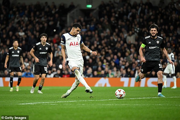 The 27-year-old scored his second goal in as many games as Spurs defeated Qarabag