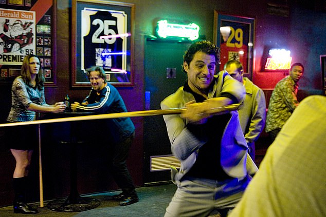 Vince Colosimo smashes the Sports Bar in a scene from the original and best Underbelly. He played Alphonse Gangitano