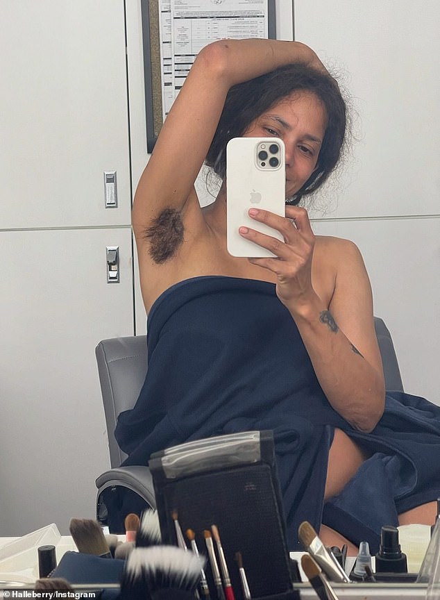 Addressing her audience of nearly nine million people, the actress revealed a number of cosmetic changes she made to transform a character, including fake armpit hair.