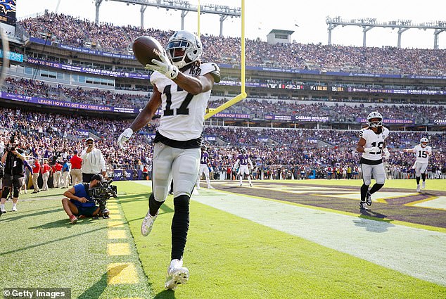 The wide receiver suffered a hamstring injury during the Raiders practice on Thursday