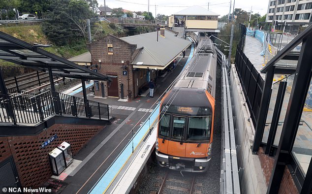 But converting the 130-year-old T3 Bankstown line to a subway will involve difficult upgrades, meaning it could be closed for even longer than the planned one year (stock image)