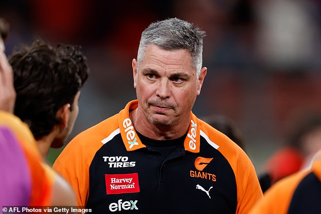 GWS Giants coach Adam Kingsley says Longmire deserved more respect in that situation