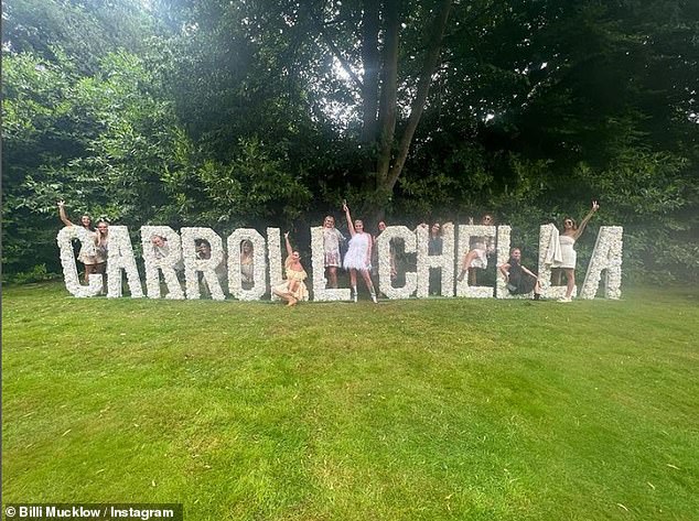 They got married at the five-star Four Seasons Hotel in Hampshire, followed by a Coachella-themed party, which they called Carroll Chella.