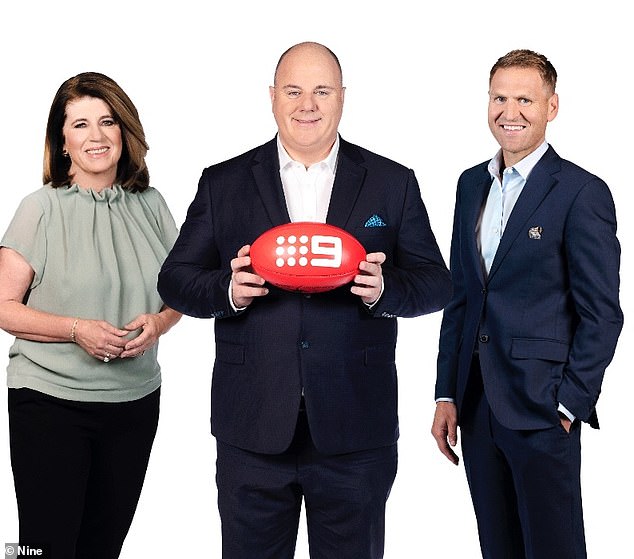 Matthews' departure is the latest setback for Nine, following the recent defections of Kane Cornes, Caroline Wilson and Craig Hutchison (all pictured) to Seven