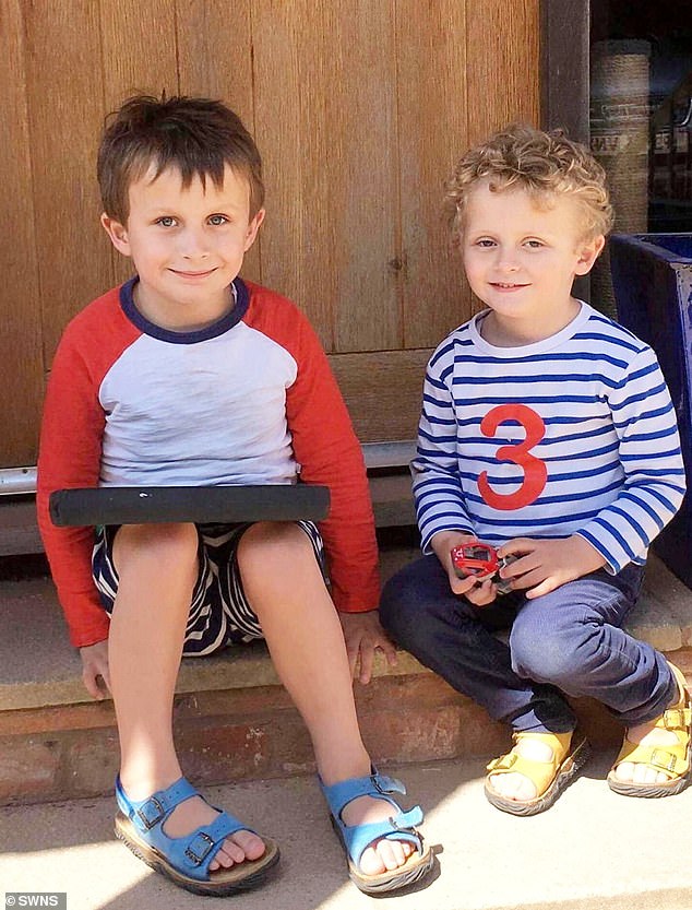 Beth's two children, William (left) and Thomas (right). The seventh round proved successful - and in April 2012 she was delighted to discover she was pregnant with her son William, who is now 11.