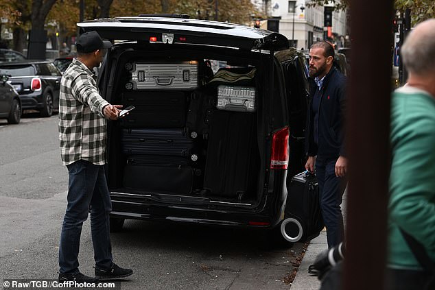 The family had a huge amount of luggage with them