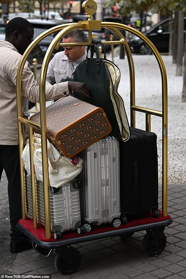 The bags were loaded into their car as they prepared to go home