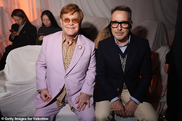 Elton John and his husband David Furnish were also at the show