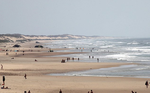 “At night the only sound is the waves breaking on the beach,” says Andrew