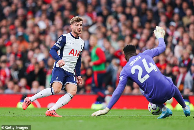 Timo Werner took his place in the starting line-up, but failed to capitalize on two clear opportunities