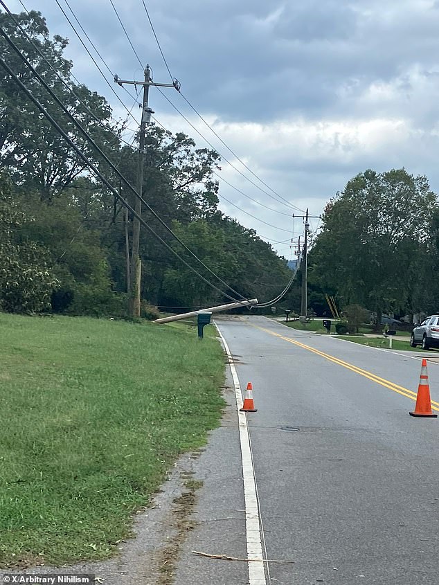 Western North Carolina was cut off as roads, including Interstate 40, had to be closed