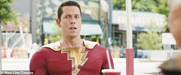 The actor also opened up about how he blamed Dwayne Johnson after DC superhero movie Shazam failed to do well at the box office. (photo: Levi as Shazam)