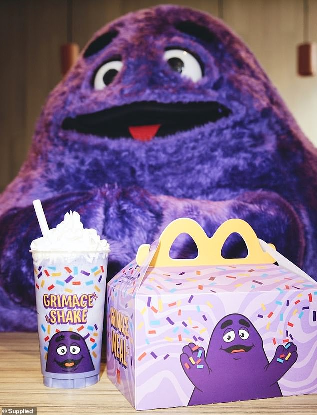 The tasty drink is inspired by the fluffy McDonald's character Grimace to celebrate his birthday