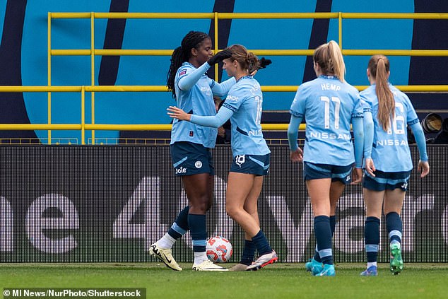 Goal is Shaw's first of the season after being named PFA Women's Player of the Year