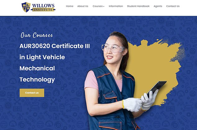 Prinjal was trying to study a business diploma at Adelaide's the Willows Institute but the private education provider had its registration to teach suspended earlier this year