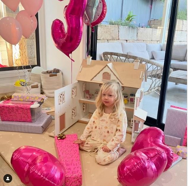 The couple, who are currently expecting their second child together, are celebrating their daughter Piper Rose's third birthday