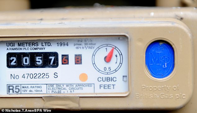 The latest limit will be just 6 percent or £117 lower than compared to the same period last year (Picture: A gas meter)