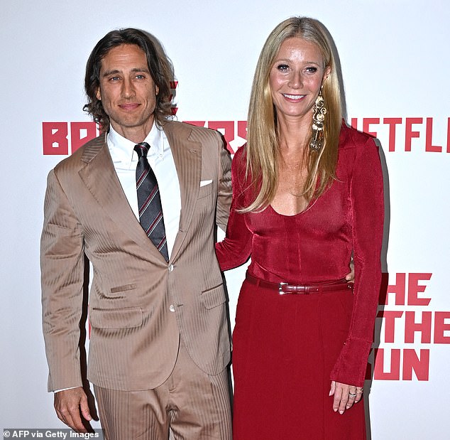 The writer, director and producer struck up a romance with Paltrow with daughter Isabella, 20, and son Brody, 17, from his previous marriage to Suzanne Bukinik, 54, whom he divorced in 2013 after about 11 years of marriage; the couple is pictured in January