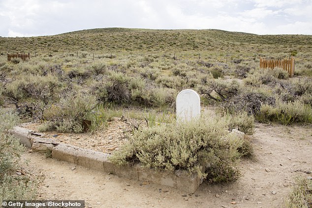 Bodie Cemetery is said to be haunted by an angel 'ghost' of three-year-old Evelyn, daughter of Albert and Fanny Myers who was 'accidentally' killed by a miner's pickaxe in 1897.