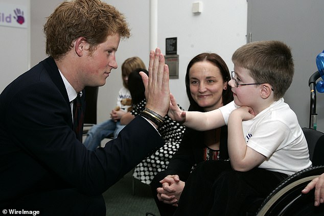 The Duke of Sussex is seen here with Christopher Anderson, who nominated Caroline Anderson for Best Nurse, at the WellChild Childrens' Health Awards ceremony at Lord's Cricket Ground in North West London in October 2007.