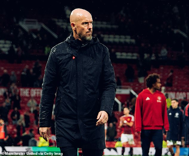 Ten Hag on Sunday at Old Trafford after his team's 3-0 defeat against Tottenham