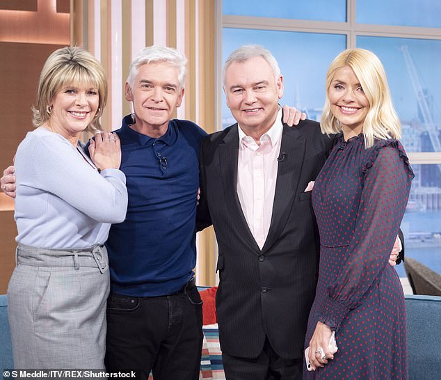 Eamonn Holmes, Ruth Langsford, Holly Willoughby and Phillip Schofield were the faces of This Morning (pictured in 2020) before relationships turned sour