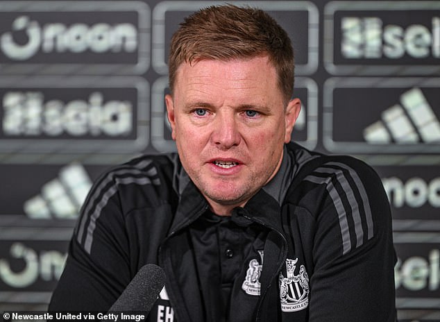 Howe defended the decision to play Isak against Fulham while the striker played after receiving a painkilling injection - with the striker 'able to tolerate the pain for about 80 minutes'