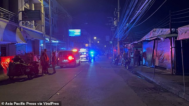 A general street scene shows scenes in Pattaya, which is notorious among tourists for its vibrant nightlife