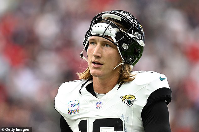 Jaguars quarterback Trevor Lawrence has now lost in each of his last nine starts