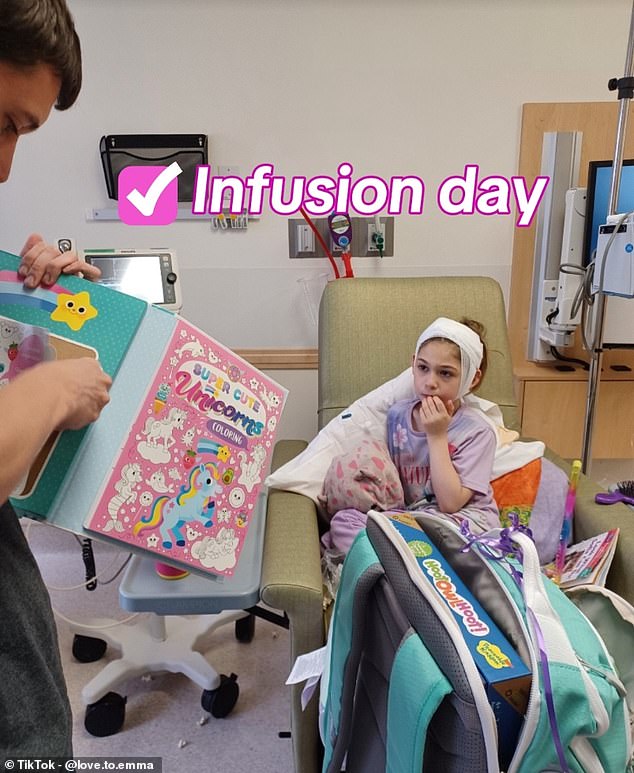 She can still do many things that other children can do, which parents say is due to the biweekly infusions of a man-made enzyme she receives.