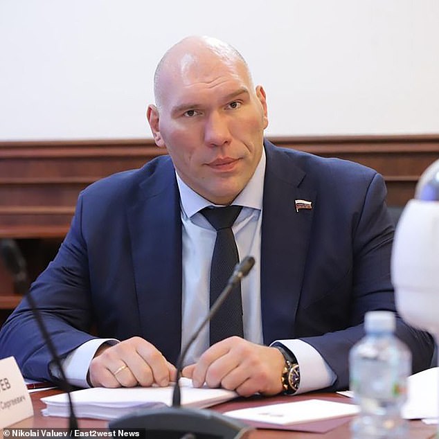 Former boxer Nikolai Valuyev, 51, now MP, believed it was acceptable to bomb Britain