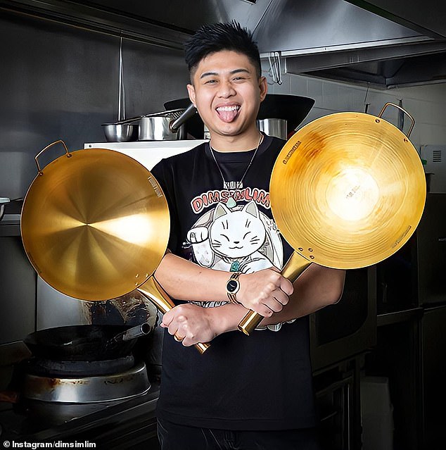 TikTok star Dimsimlim, Vincent Yeow Lim (pictured), created the menu with a spicy twist