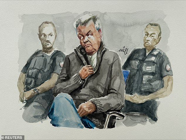 Dominique Pelicot appears during his trial with 50 co-defendants at the courthouse in Avignon, France, September 17, 2024