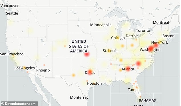 AT&T users reported that they were also affected by the outage, complaining that they could not send or receive calls or texts and that their phones would not connect to Wi-Fi. These people were mainly located in areas affected by Hurricane Helene