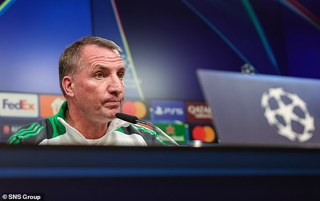 Rodgers gives his thoughts at the Champions League press conference ahead of the tie in Germany