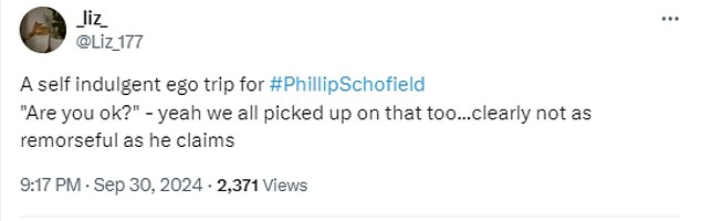 1727734569 579 Phillip Schofield is blasted by viewers who insist hes not