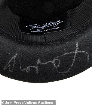 Swift's signature on the hat